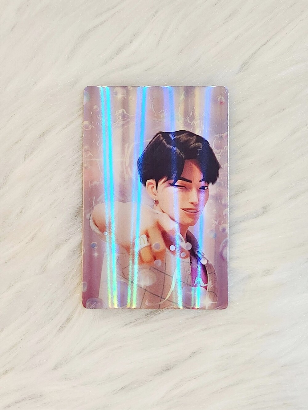 McDonald's x KPDH Jinu Holographic Card + Hello Friend Derpy Cat Card